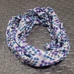 Womens Purple And Blue Infinity Scarf